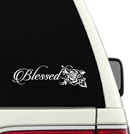 Blessed Rose Car Decal