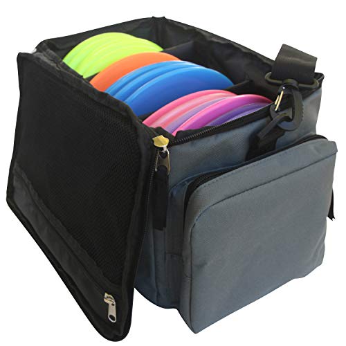 Kestrel Disc Golf Bag | Made from Heavy Duty Canvas | Comfortable & Portable Frisbee Golfing Bag for Beginners to Advanced Players | Fits up to 15+ Discs & Other Golf Equipment | Functional Design