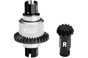 Carbon Steel + Alloy Rear Differential Gear Set 12T/30T/0.8Mod for Arrma 1:18 Granite GROM / 1:16 Mojave GROM / 1:14 Typhon G