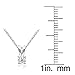 Hoops & Loops 925 Sterling Silver Cubic Zirconia Round Solitaire Necklace for Women, Silver, Yellow Gold, Rose Gold