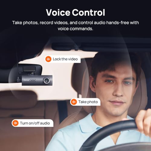 70Mai Dash Camera For Cars, 1080P, 130° Wide Angle, Built-In Wifi Dash Cam, Emergency Recording, App Control Dashboard, Car Camera Recorder With Night Vision, G-Sensor, Car Dvr, Hbv00000He474