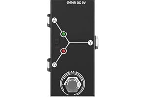 Guitar Pedals ABY Box Line Selector AB Switch Bidirectional Transmission Effect Pedal with Metal Casing Anti-slip Supports A 