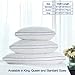 SONGMICS Pillow for Sleeping (Standard 2 Pack), Adjustable Bed Pillow, Relief for Neck Pain, 100% Cottons Super Soft Goose Down Alternative URBP02WC