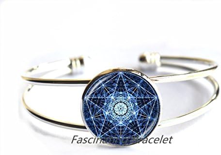 Fashion Bracelet,Pentagram Bracelet, wiccan jewellery, pentacle Bracelet, pagan jewelry, Wicca Bracelet, witch jewellery, gothic Halloween jewellery,AE0055