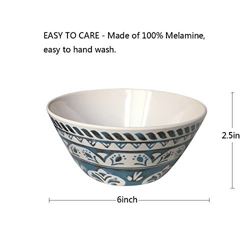 image for Hware 12 Pcs Melamine Break-Resistant Indoor Outdoor Dinnerware Set Se