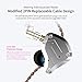K Z ZS10 Pro 4BA+1DD Hybrid in-Ear Earphone with High Resolution 075mm 2pin Connector Detachable Cable (Without MIC, Blue)