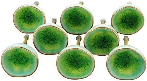 G Decor England Set Of 8 Sea Green Rhodes Ceramic Door Knobs Contemporary Cabinet Pulls For Cabinets Drawers And Dressers Decorative Drawer Knobs For Living Room Bathroom Or Kitchen Cabinetry Amazon Sg Home