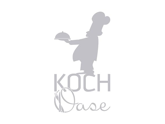 GRAZDesign 980234_40 Fenstertattoo Schriftzug Koch Oase mit Koch | selbstklebende Fensterfolie für Küchenfenster/Aufkleber fü