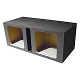 Q Power HD212 VENT SQ Dual 12-Inch Vented Custom Speaker Box For Kicker L7 Subwoofer
