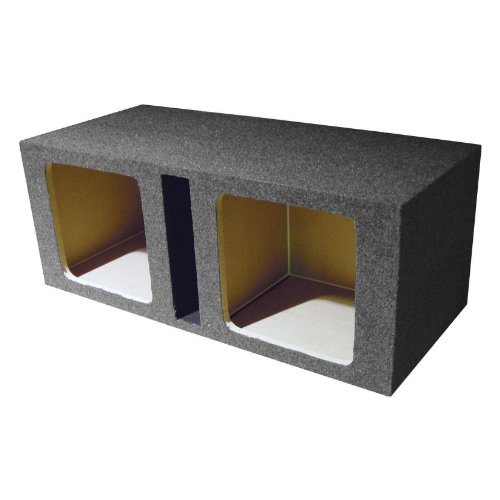 Q Power HD212 VENT SQ Dual 12-Inch Vented Custom Speaker Box For Kicker L7 Subwoofer