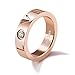 JoGray Titanium Steel Cubic Zirconia Couple Engagement Wedding Rings