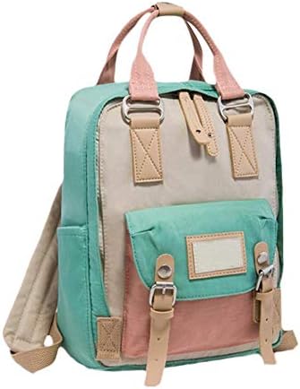 Student Backpack Harajuku Backpack Japanese And Korean Style Canvas High Capacity Waterproof Schoolgirl Campus Travel Backpack Black Pink Blue Gray Green