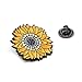 Yamalans Unisex Sunflower Brooch Pin Badge Enamel Backpack Jeans Decor Xmas Gift