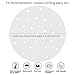 Air Fryer Parchment Paper Liners, 400 pcs 9 Inch LC-dolida Non-Stick Parchment Paper Circles Sheets Round for Bamboo Steamer/Steaming Basket/Baking Cakes/Cooking (white 2)