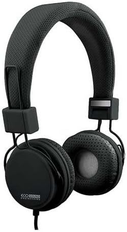 ECO Sound Engineering ECO Sound V20 Stereo Headphones with In-line Mic - Original OEM ECO-V20-12241 - Non-Retail Packaging - Black