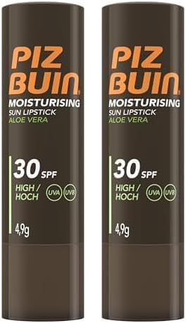 Piz Buin Moisturising Sun Lipstick SPF 30 4.9g Pack of 2