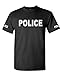 Police - cops Sheriff Deputy Novelty Duty Tee Shirt T-Shirt (Large) Black