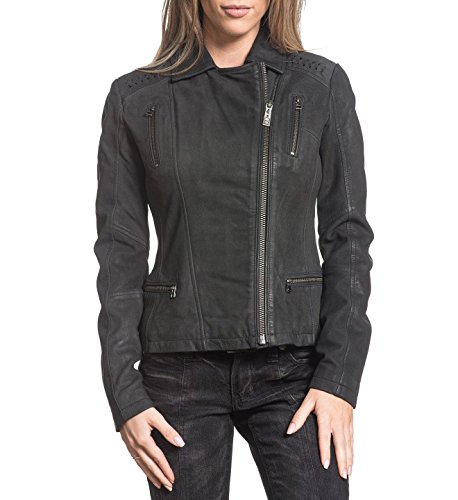 Affliction Womens Livestock Charcoal Jacket Desertcart Seychelles