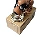 Qiyun Choken Puppy Hungry Eating Dog Coin Bank Money Saving Box Piggy Bank