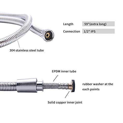 Vataler Adjustable Trigger Handheld Cloth Diaper Sprayer For Toilet, Brushed Finished Hygienic Toilet Bidet Water Cleaner & No Leakage 304 Stainless Steel Hose & Solid Brass T-Valve … - Thumbnail 4