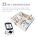 Campark Video Baby Monitor with Camera Infant Optics Digital Cam with Infrared Night Vision 2.4
