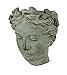 May Distressed Cement Classic Greek Lady Head Indoor/Outdoor Wall Mounted Planter