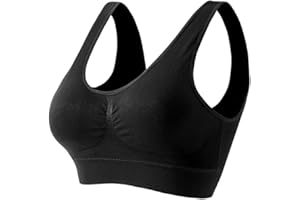 Sports Bras Women Plus Size for Large Breasts Non Wired Inserts Washable Padded Push Up Vest Crop Top