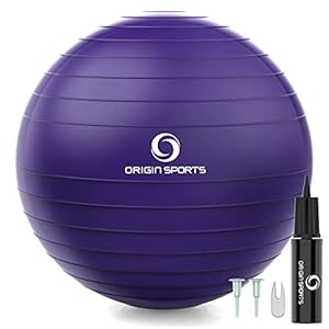 Exercise-Fitness-Swiss-Yoga-Ball-Anti-Burst-Extra-thick-with-Hand-Pump-for-Home-Gym-Birthing-Ball-for-Yoga-Pilates-Fitness-Gym-Ball-Pregnancy-Labour Exercise Fitness Swiss Yoga Ball - Anti Burst Extra thick with Hand Pump for Home Gym - Birthing Ball for Yoga, Pilates…
