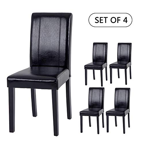 Set Of 4 Upholstered Dining Chairs Elegant Design Dining Room Chairs Black Set Of 4 Buy Online In Montenegro At Montenegro Desertcart Com Productid 121430134
