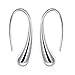 NYKKOLA Fashion Classic Jewelery Unique Simple Shiny Silver Plated Hoop Earrings