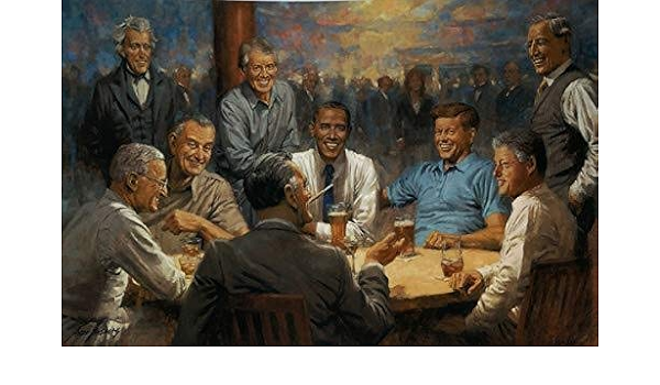 Amazon Com Peck Gartner Andy Thomas The Democratic Club S N Presidents Art Print Posters Prints