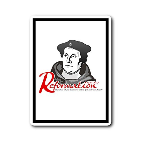 500th Anniversary Reformation Martin Luther Portrait Quote Sticker 3