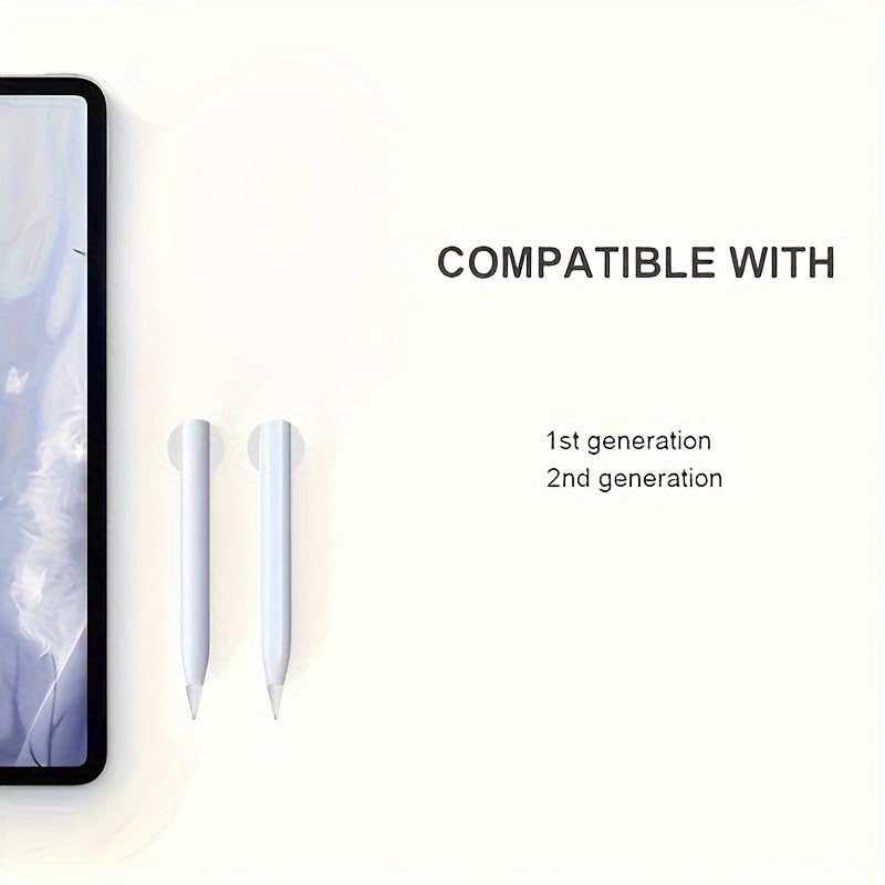 Replacement Pencil Tips for Apple Pencil Pro,Upgraded Pencil Tips fit for Apple 2nd 1st Gen USB-C,and Logitech Crayon Digital Pencil,Pencil Tips Pad Pro Pencil Sets (6) (clear3)