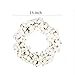 VGIA 16 Inch Real Cotton Wreath Farmhouse Decor Christmas Vintage Wreath - Adjustable Stems