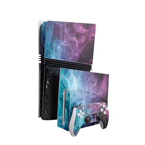 Skin Compatible with PlayStation 5 Pro Bundle + Disc Drive for PS5 - Mystic Smo…