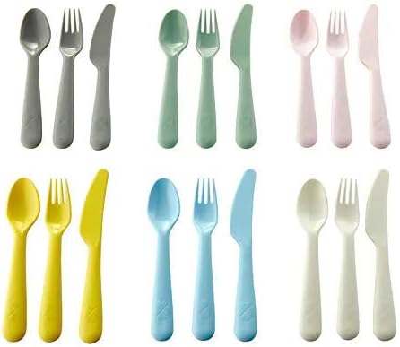 TSS Spoons,Fork and Knife, Set of 18 Pieces Multi Color