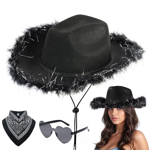 Frayed Silver Trim-black