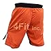 4FIT Pro MMA Fight Shorts UFC Cage Fight Grappling, Muay Thai Boxing Orange XS-3XL
