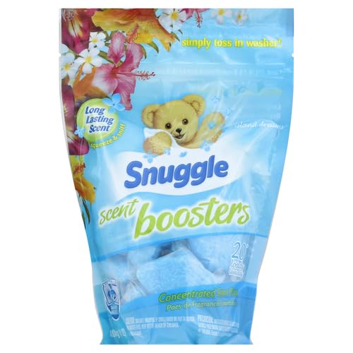Snuggle Exhilarations In Wash Laundry Scent Booster Pacs, Island Hibiscus and Rainflower, 20 Count