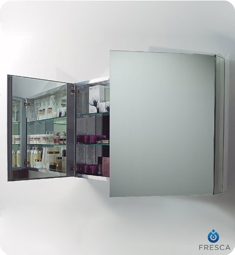 Fresca Bath FMC8010 40" Wide Bathroom Medicine Cabinet with Mirrors