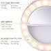 Tycka 40 LED Selfie Ring Light, Stepless Brightness Control, Independent Dimmable Warm White and Cold White, Clip-on and Rechargeable Design, Ultra-Bright, for iPhone Samsung Sony Google and More