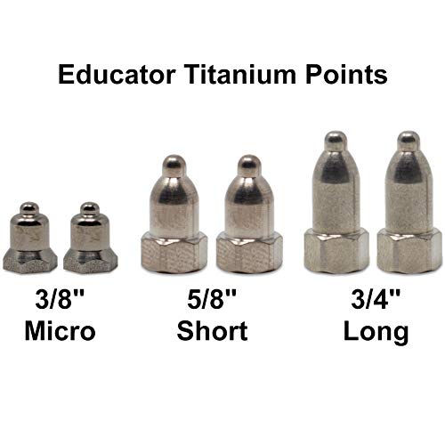 Educator Long Standard Titanium Contact Points Remote Dog Training