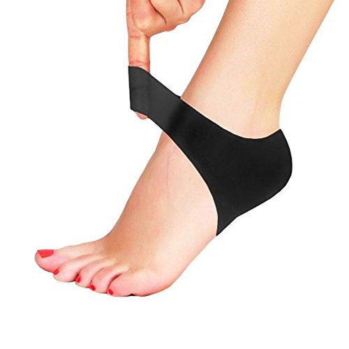 Plantar Fasciitis Foot Heel and Arch Air Support Sleeve - Shock Absorbing Silicone Gel Breathable Protective Heel Sock for Effective Plantar Fasciitis Pain Relief and Increased Circulation (1 Pair)