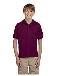 Gildan playeras polo de doble piqué deportivas, de uniforme escolar, 5 unidades, para jóvenes
