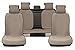 Sojoy Car Seat Covers Full Set Universal Fit Four Seasons Car Seat Towel Protector Easy to Use with Non-Slip Bottom (Brown and Tan)