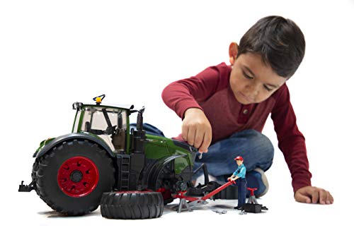 bruder 04041 - Fendt 1050 Vario mit Mechaniker & Werkstattausstattung - 1:16 Fahrzeuge, Traktor, Trecker, Schlepper, Bulldog, Reparaturwerkstatt, Handwerker, bworld, Spielzeug – Bild 3