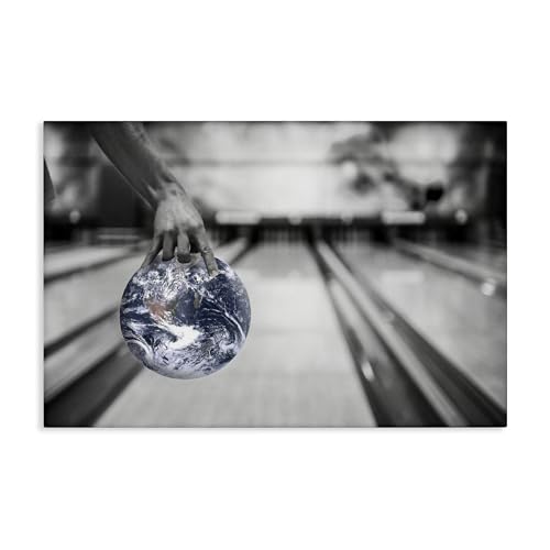 Stupell Industries Cosmic Bowling Ball Canvas Wall Art design by Sophie 6, 20 x…