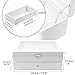 12 Piece Large White Leatherette Eyeglass Sunglass Two Level Glasses Display Case with Drawer Storage Box