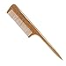 Rat Tail Comb - pureGLO Best Teasing Hair Comb Fine Tooth Parting Comb Wooden Styling Comb with Premium Gift Box