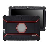 Transwon Anti Slip Kids Case for TOPELOTEK 7 Inch, Amiley 7, Alldaymall A88X, NeuTab N7 Pro, Tagital 7 T7X, Yuntab Q88, Yuntab Y88 7 Inch, Vuru A33, NPOLE N718, iRULU eXpro X3 Tablet-X37 - Black